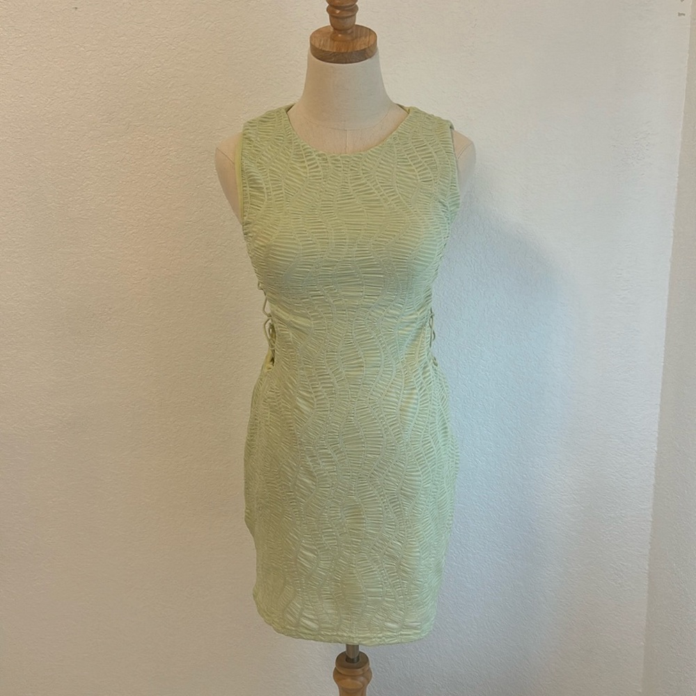 SHEIN Large US 8/10 light green dress with open sides